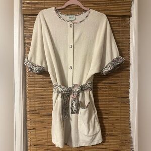 VTG 90s short bathrobe or swim coverup